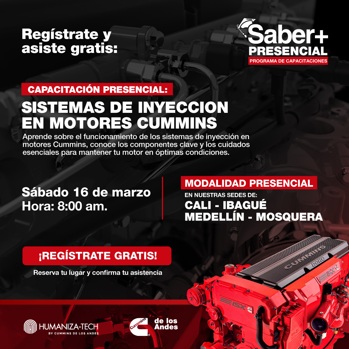 SISTEMAS DE INYECCION MOTORES CUMMINS PRESENCIAL CALI