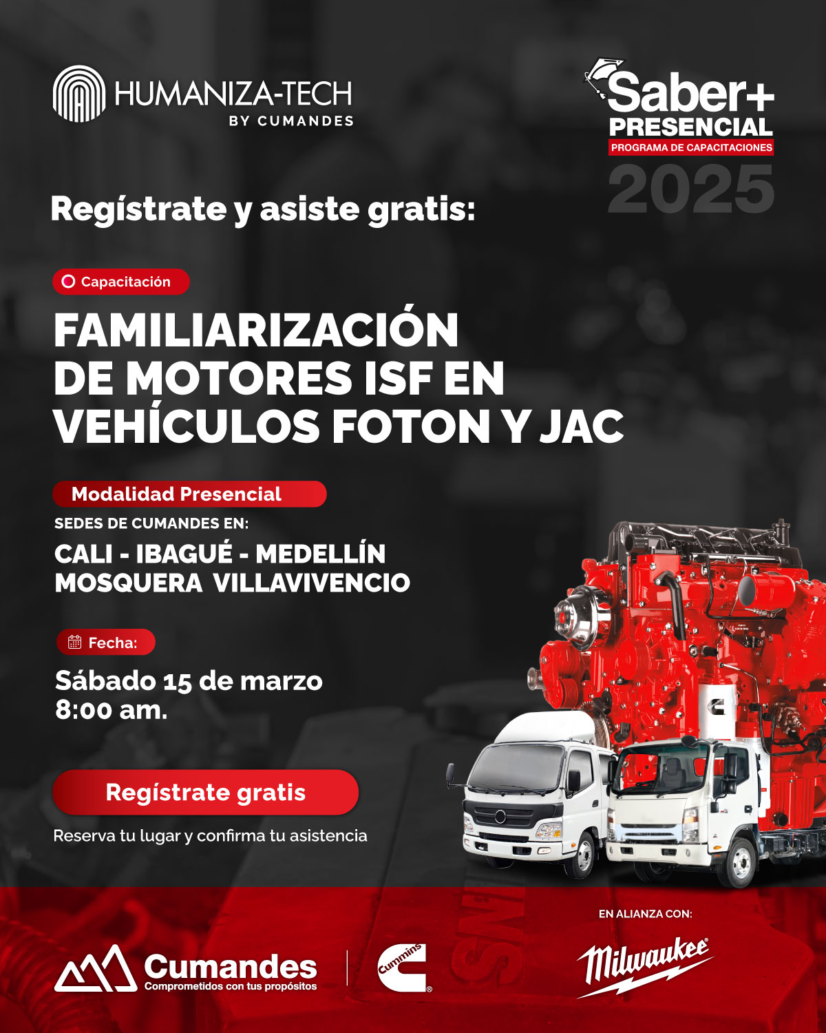 FAMILIARIZACIÓN DE MOTORES ISF EN VEHÍCULOS FOTON Y JAC